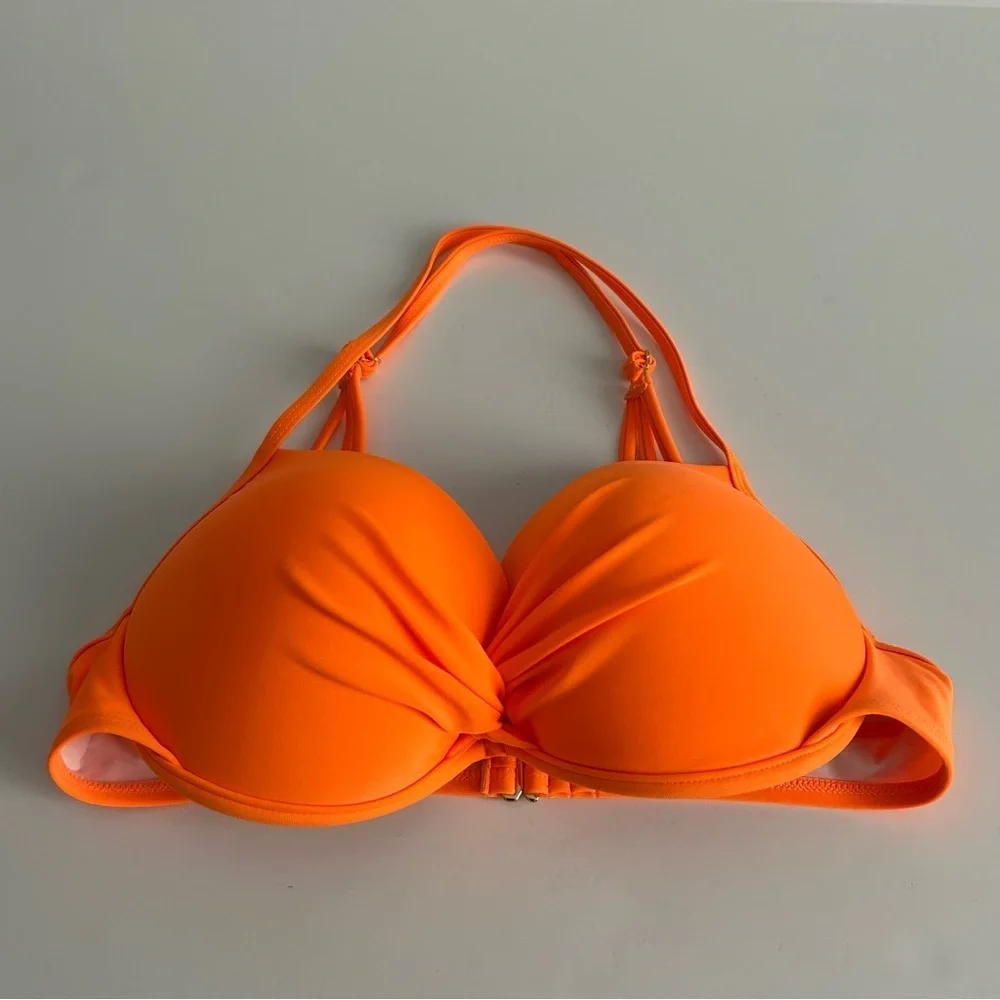 Relleciga Neon Orange Bikini Top